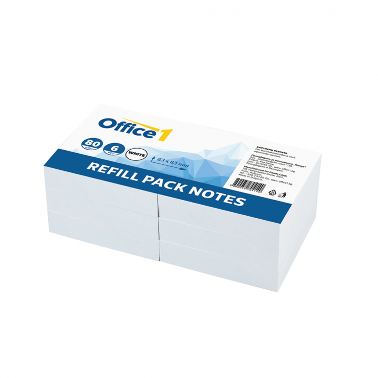 Резервни мемо ливчиња(8х8) 1/250