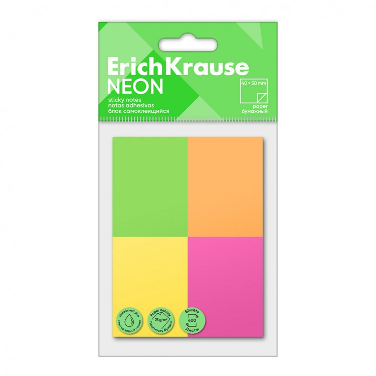 Самолепливи ливчиња 40х50 во боја, 4х100, Неон