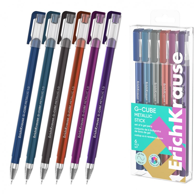 Пенкало гел Г-кјуб металик 6/1 Erich Krause