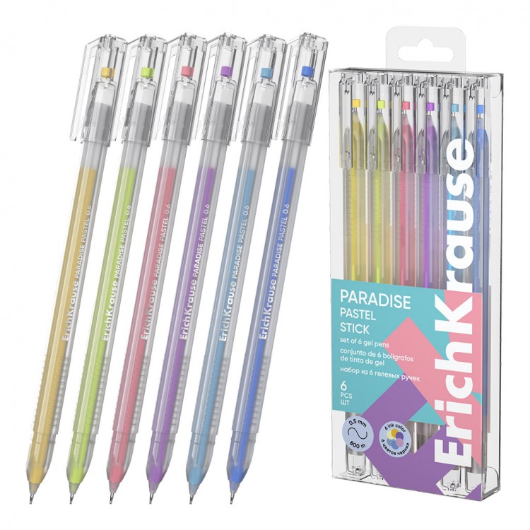 Пенкало гел Paradise пастел 6/1 Erich Krause