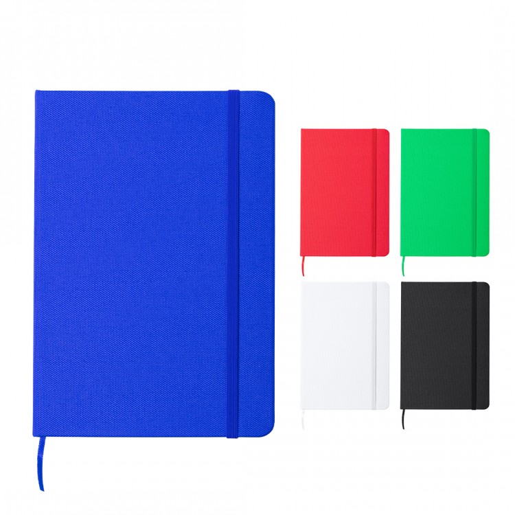 Еко тефтер А5, корица RPET полиестер, 80л линија