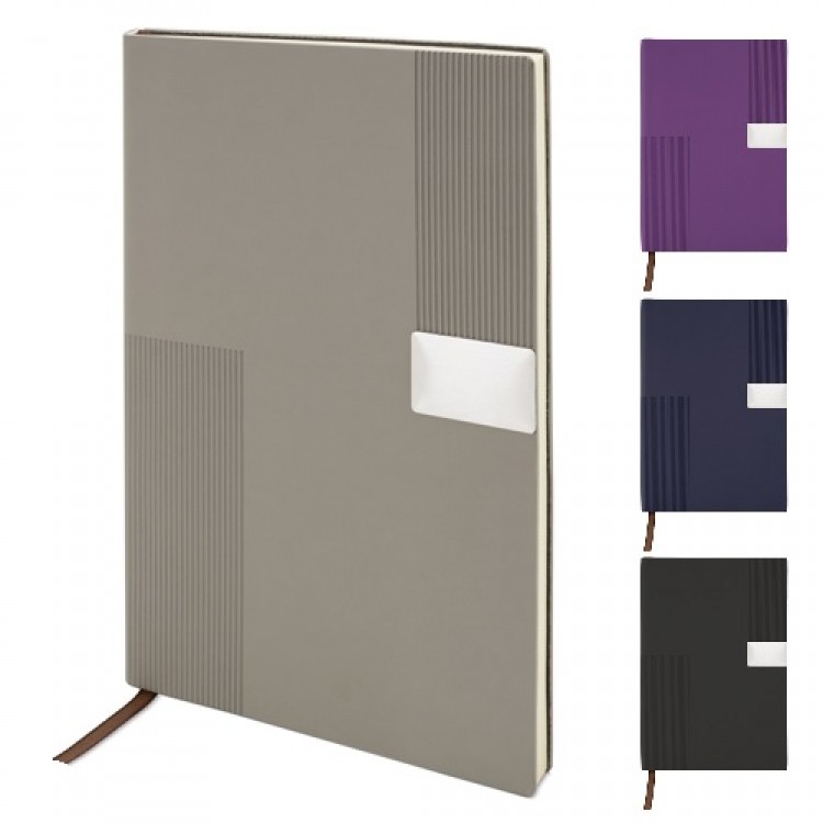 Еко тефтер А5, корица RPET, со 96л.ж. линија